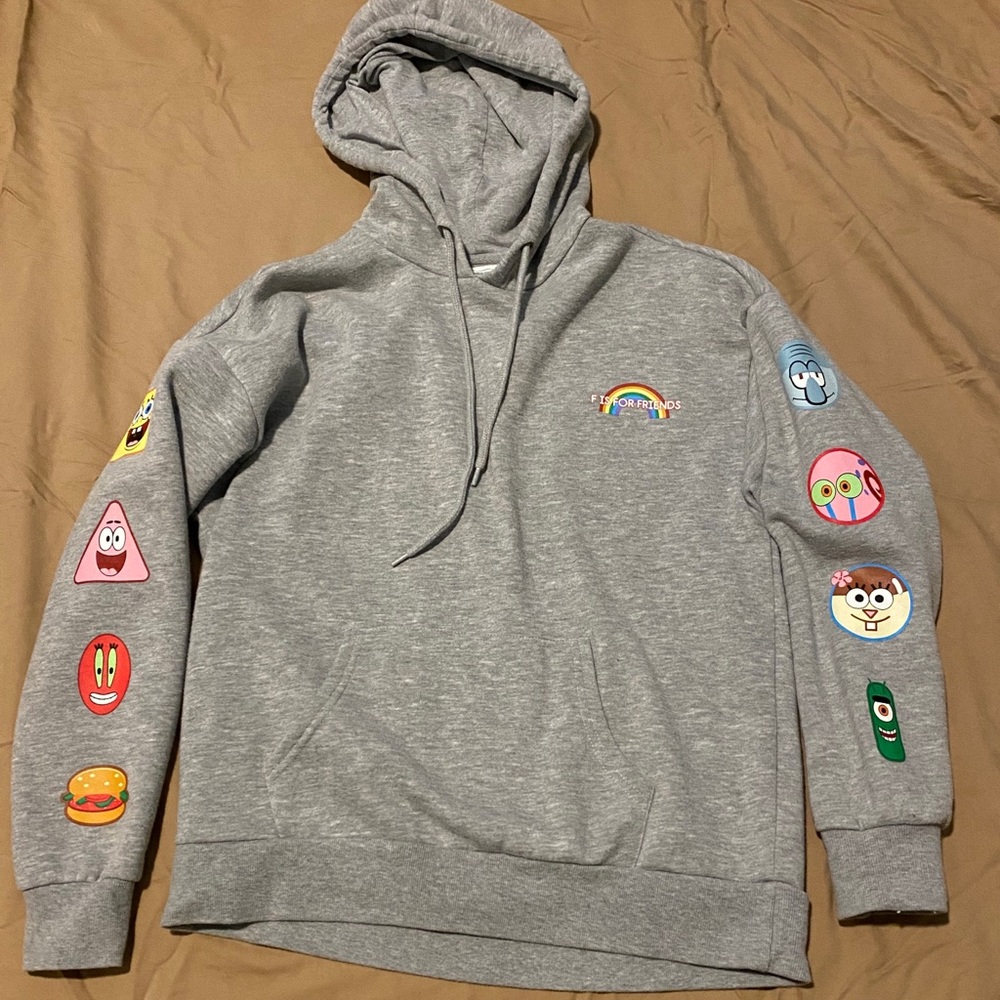 Gray Spongebob hoodie